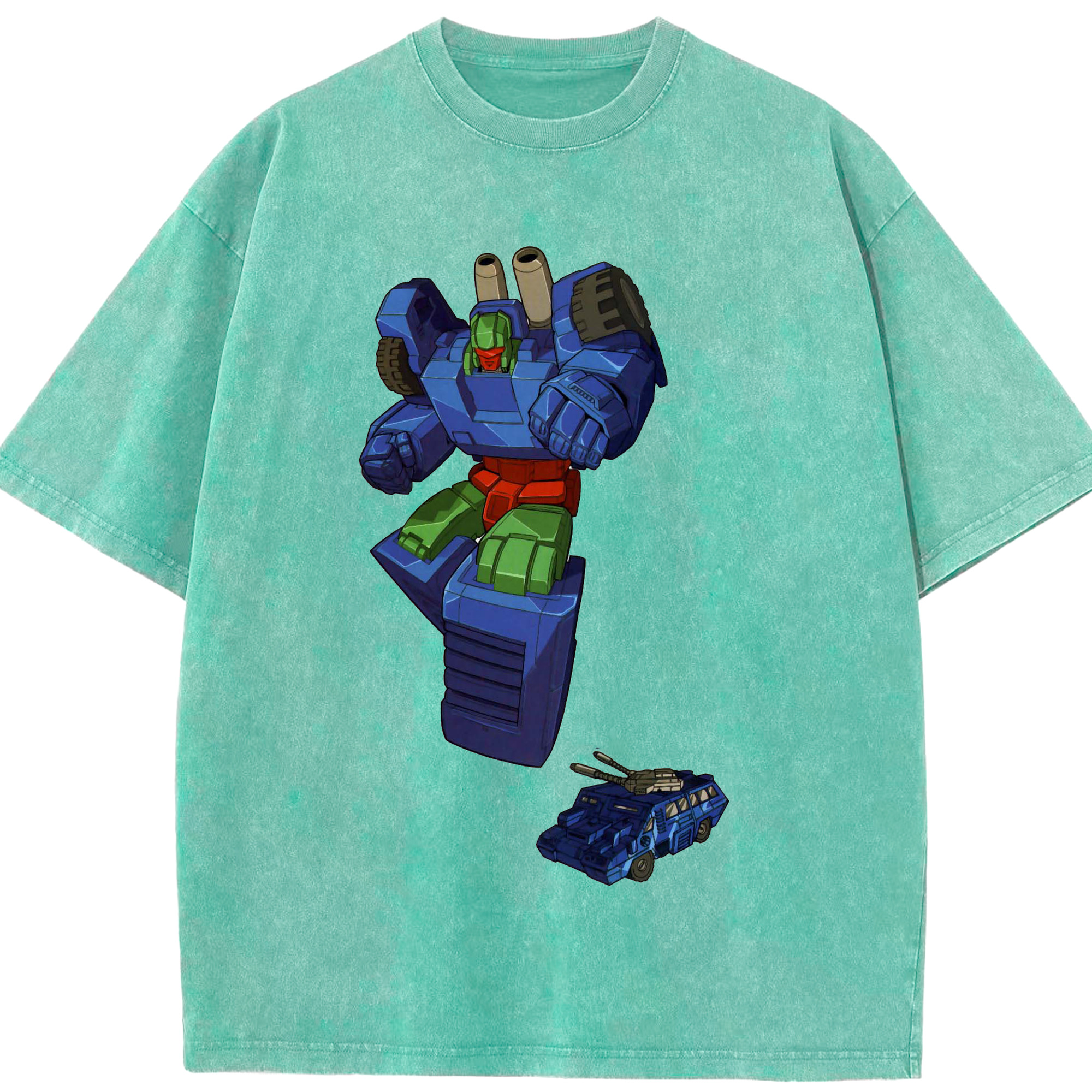 （画像用）  綿100% ヴィンテージ風 半袖Tシャツ（フロントプリント）
